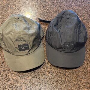 Rag & Bone Men's Dual-Tone Caps in Olive and Black